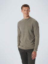 Pullover Crewneck 2 Coloured Jacquard | Stone