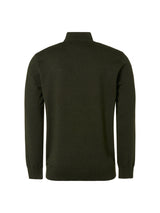 Pullover Half Zip 2 Coloured Melange | Dark Green