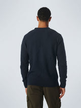 Pullover Crewneck Cable Jacquard With Wool | Night