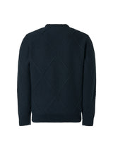 Pullover Crewneck Cable Jacquard With Wool | Night