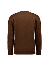 Pullover V-Neck 2 Coloured Melange | Caramel