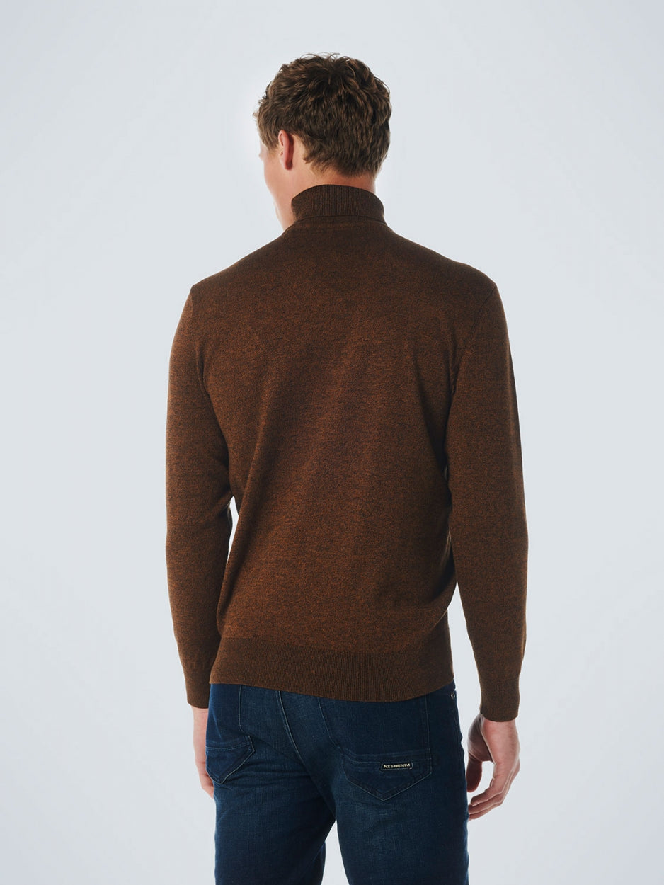 Pullover Rollneck 2 Coloured Melange | Caramel