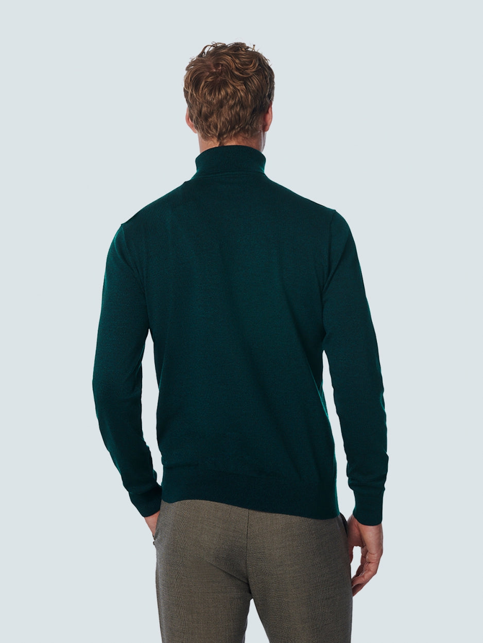 Pullover Rollneck 2 Coloured Melange | Ocean