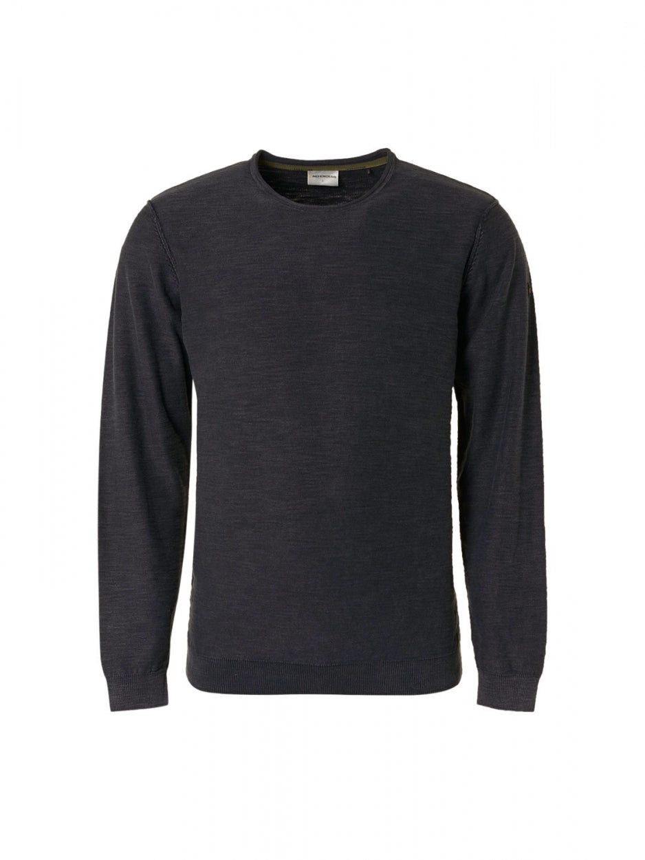 Pullover Crewneck Garment Dyed + Stone Washed | Black