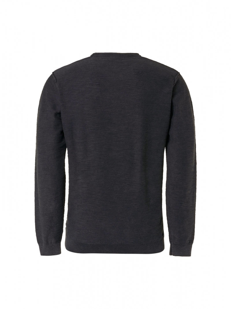 Pullover Crewneck Garment Dyed + Stone Washed | Black