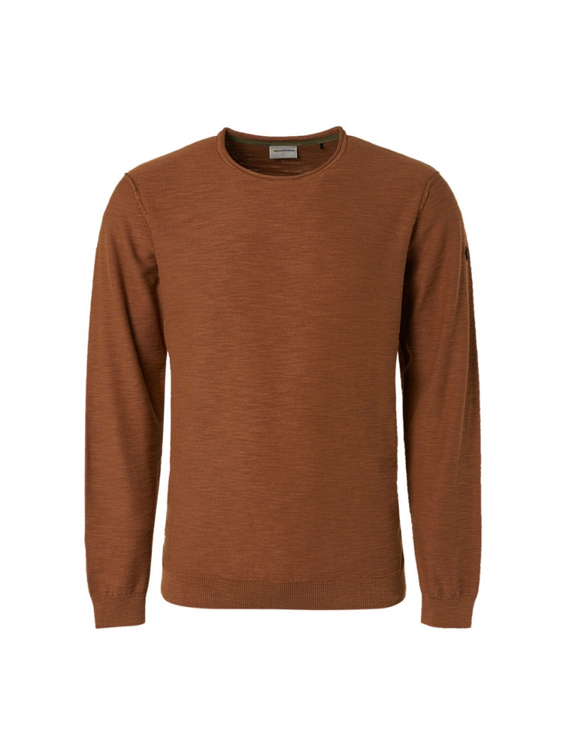 Men's Crew Neck Sweater - No Excess Sale | Caramel