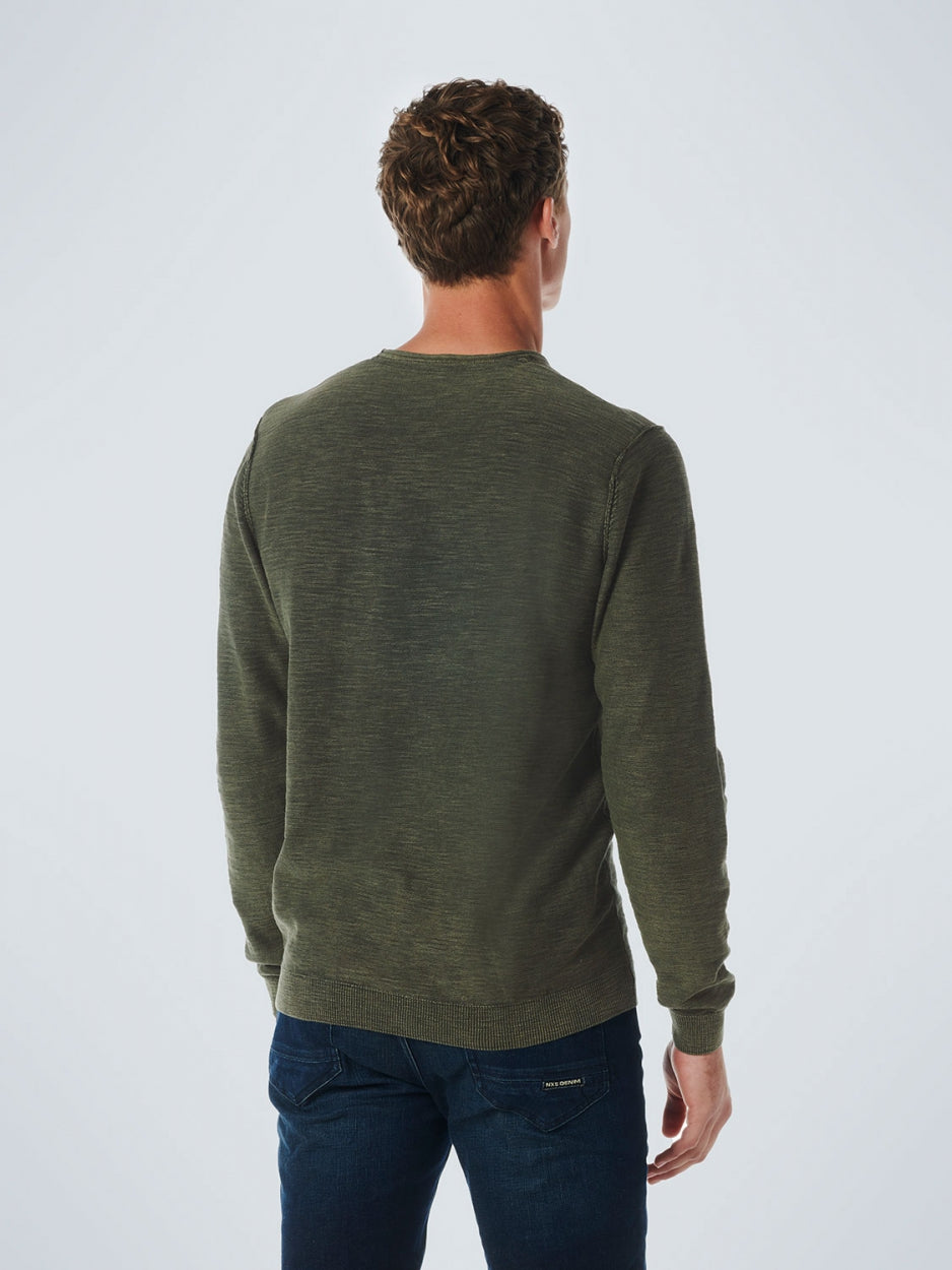 Pullover Crewneck Garment Dyed + Stone Washed | Dark Green