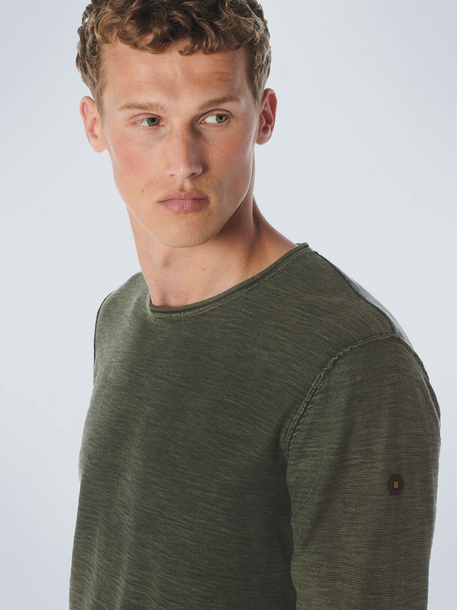 Pullover Crewneck Garment Dyed + Stone Washed | Dark Green