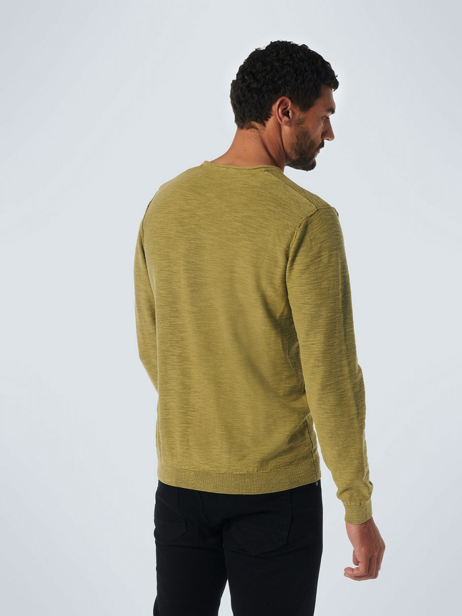 Pullover Crewneck Garment Dyed + Stone Washed | Olive