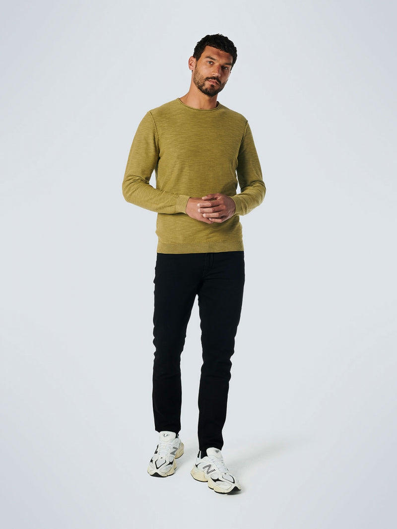 Men's Crew Neck Sweater - No Excess Sale | Olive