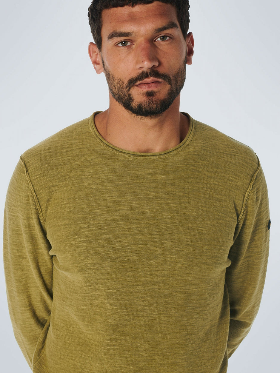 Pullover Crewneck Garment Dyed + Stone Washed | Olive