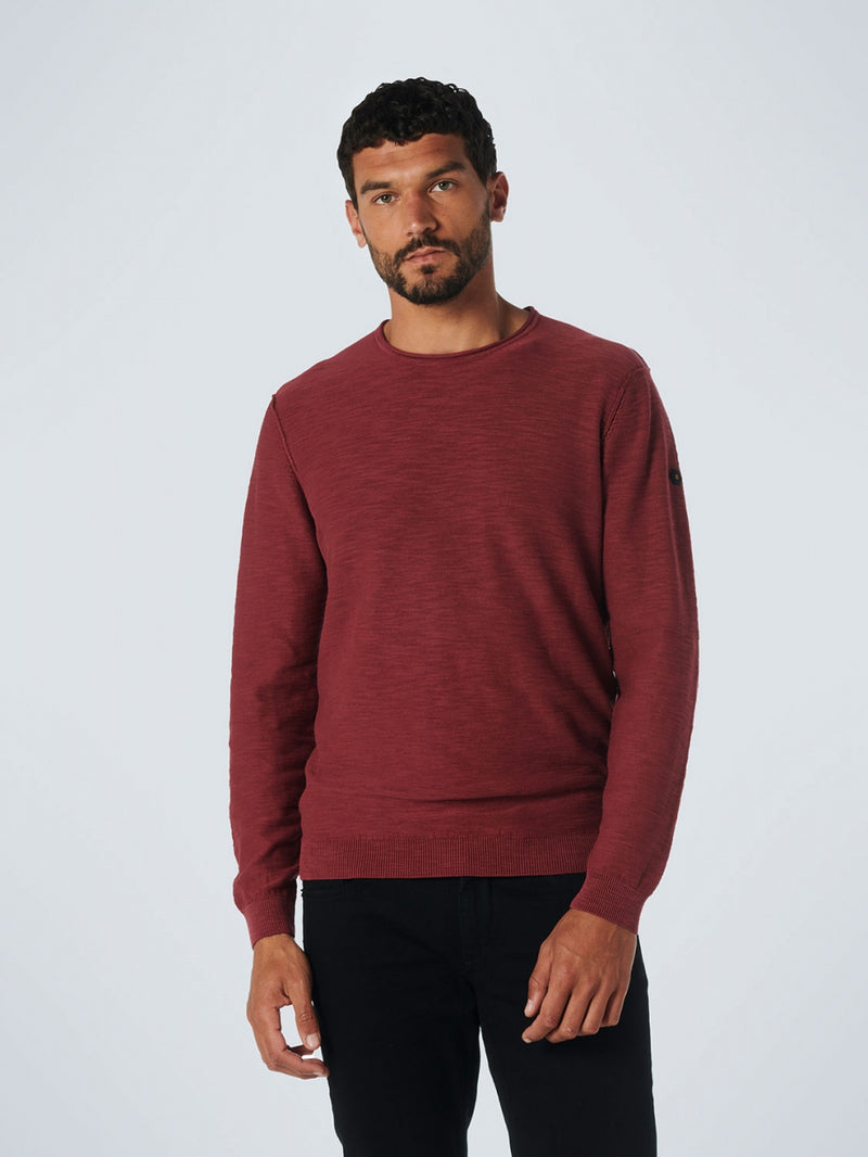 Pullover Crewneck Garment Dyed + Stone Washed | Dark Red