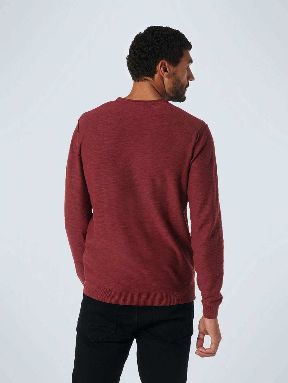 Pullover Crewneck Garment Dyed + Stone Washed | Dark Red