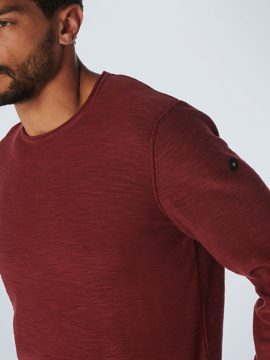 Pullover Crewneck Garment Dyed + Stone Washed | Dark Red