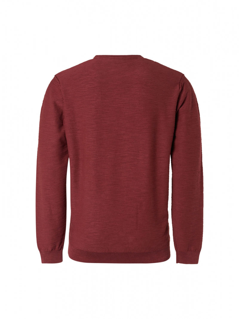 Pullover Crewneck Garment Dyed + Stone Washed | Dark Red