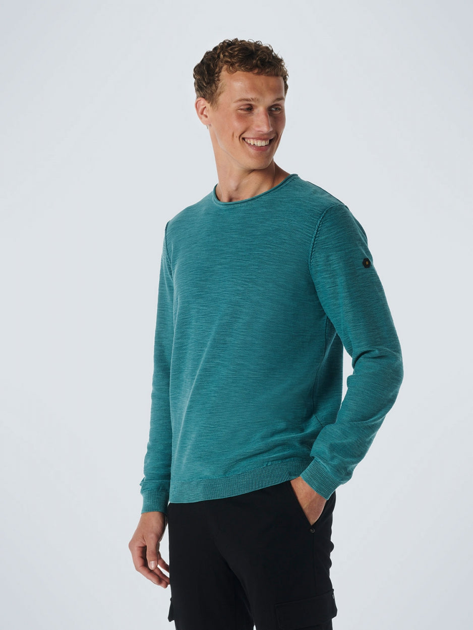 Pullover Crewneck Garment Dyed + Stone Washed | Ocean