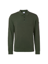 Pullover Polo Solid Jacquard | Dark Green