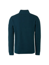 Pullover Half Zipper 2 Coloured Melange | Ocean