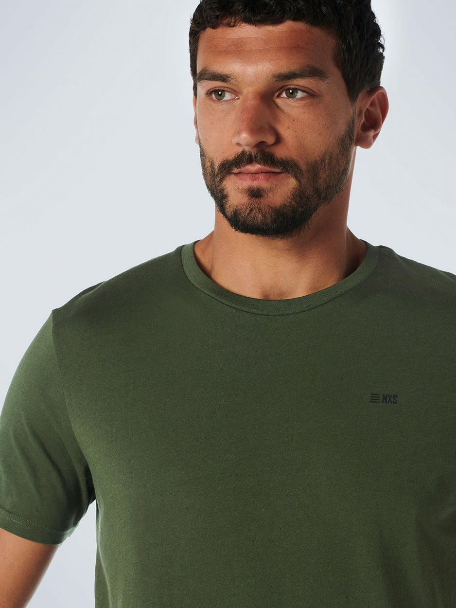 T-Shirt Crewneck Solid Basic | Dark Green
