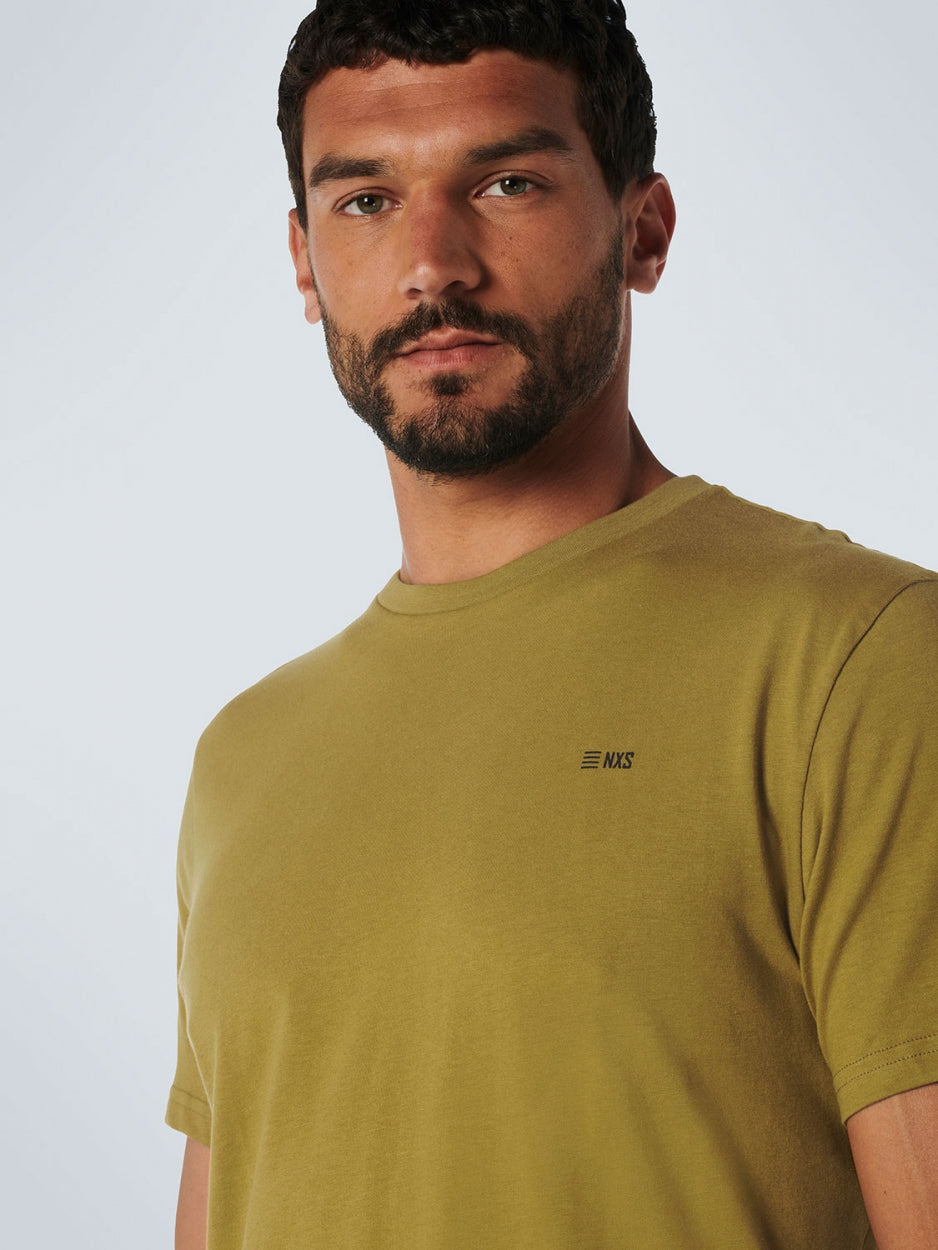T-Shirt Crewneck Solid Basic | Olive