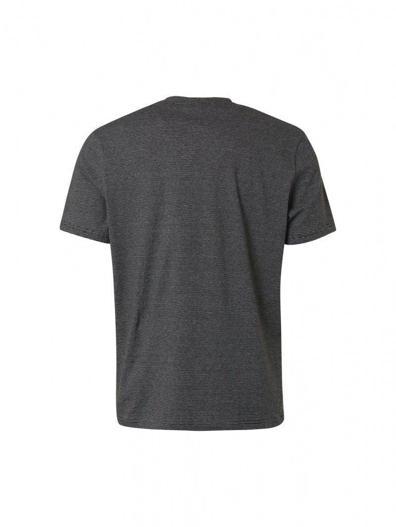 T-Shirt Crewneck Stripes | Black