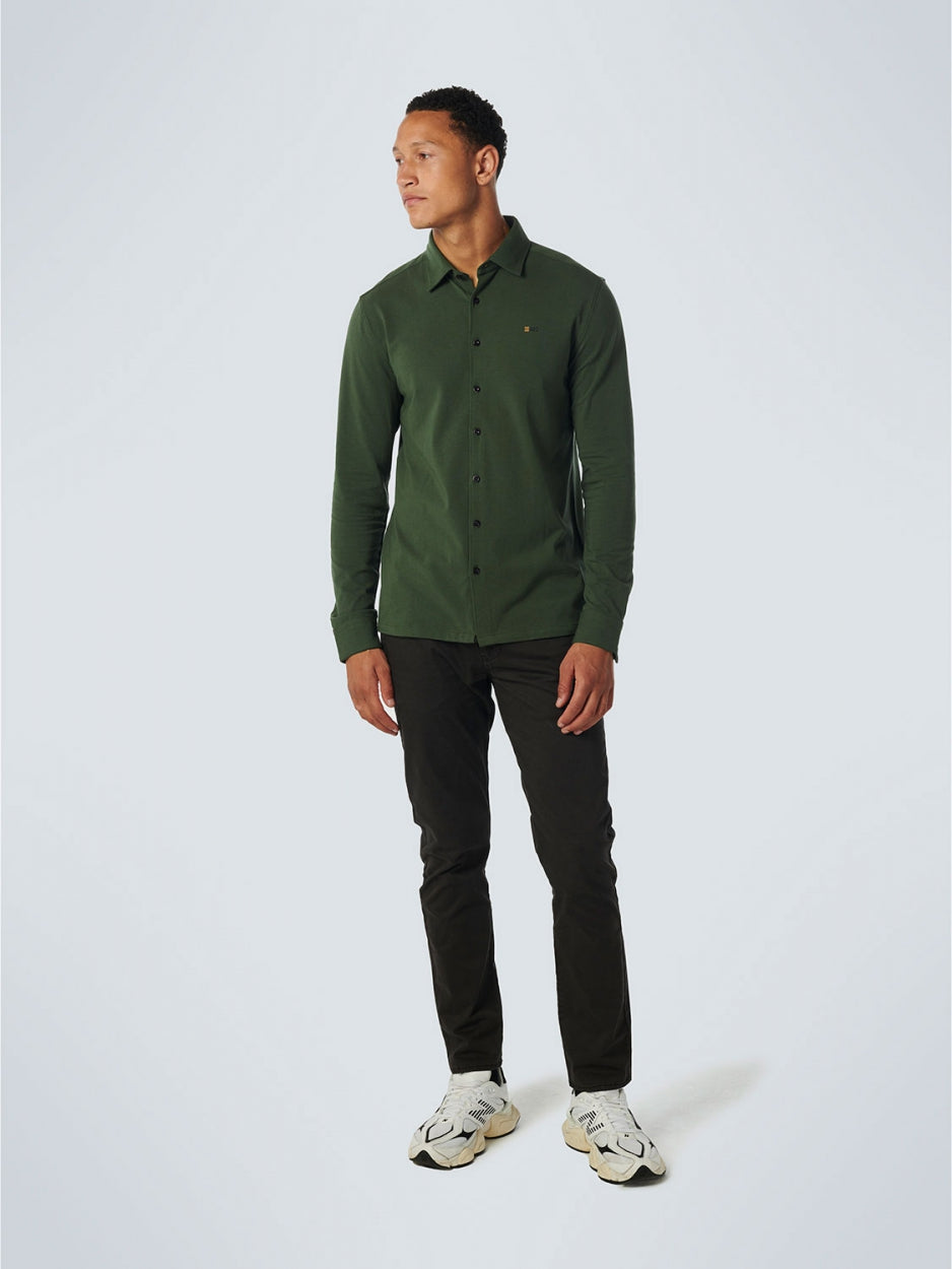 Shirt Jersey Stretch Solid | Dark Green