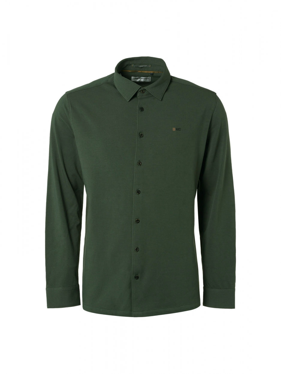Shirt Jersey Stretch Solid | Dark Green