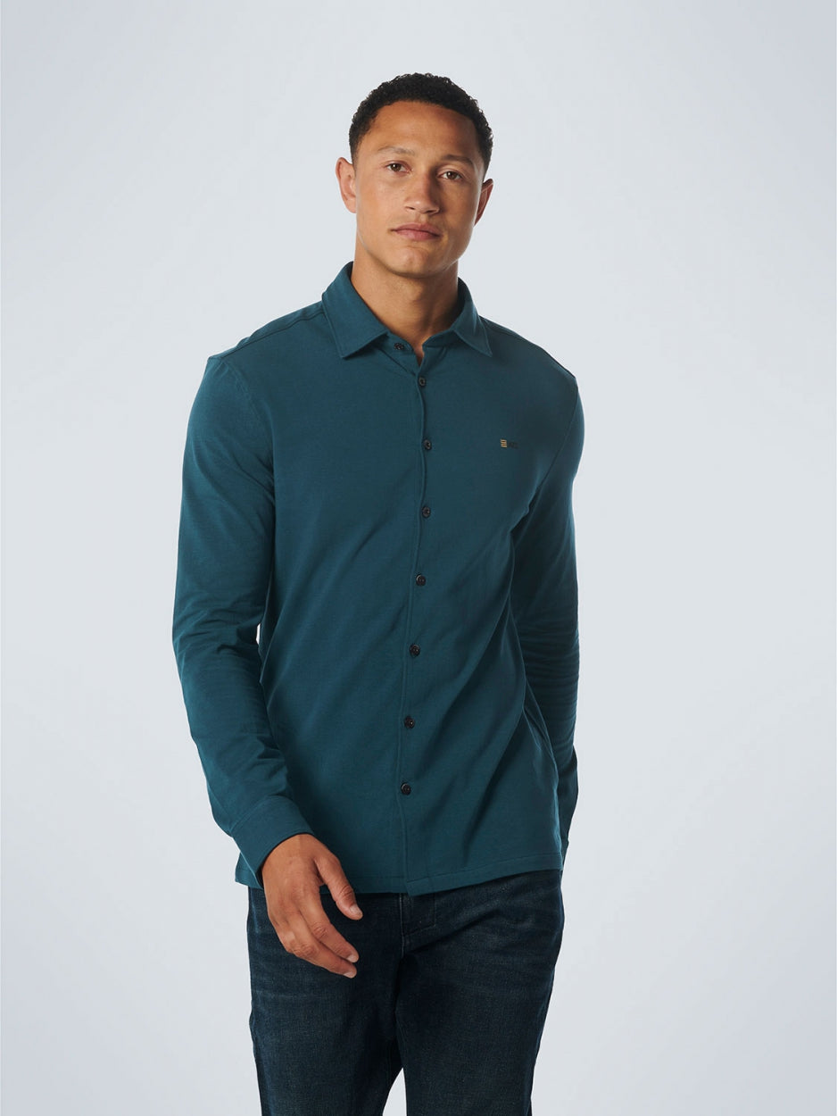 Shirt Jersey Stretch Solid | Ocean