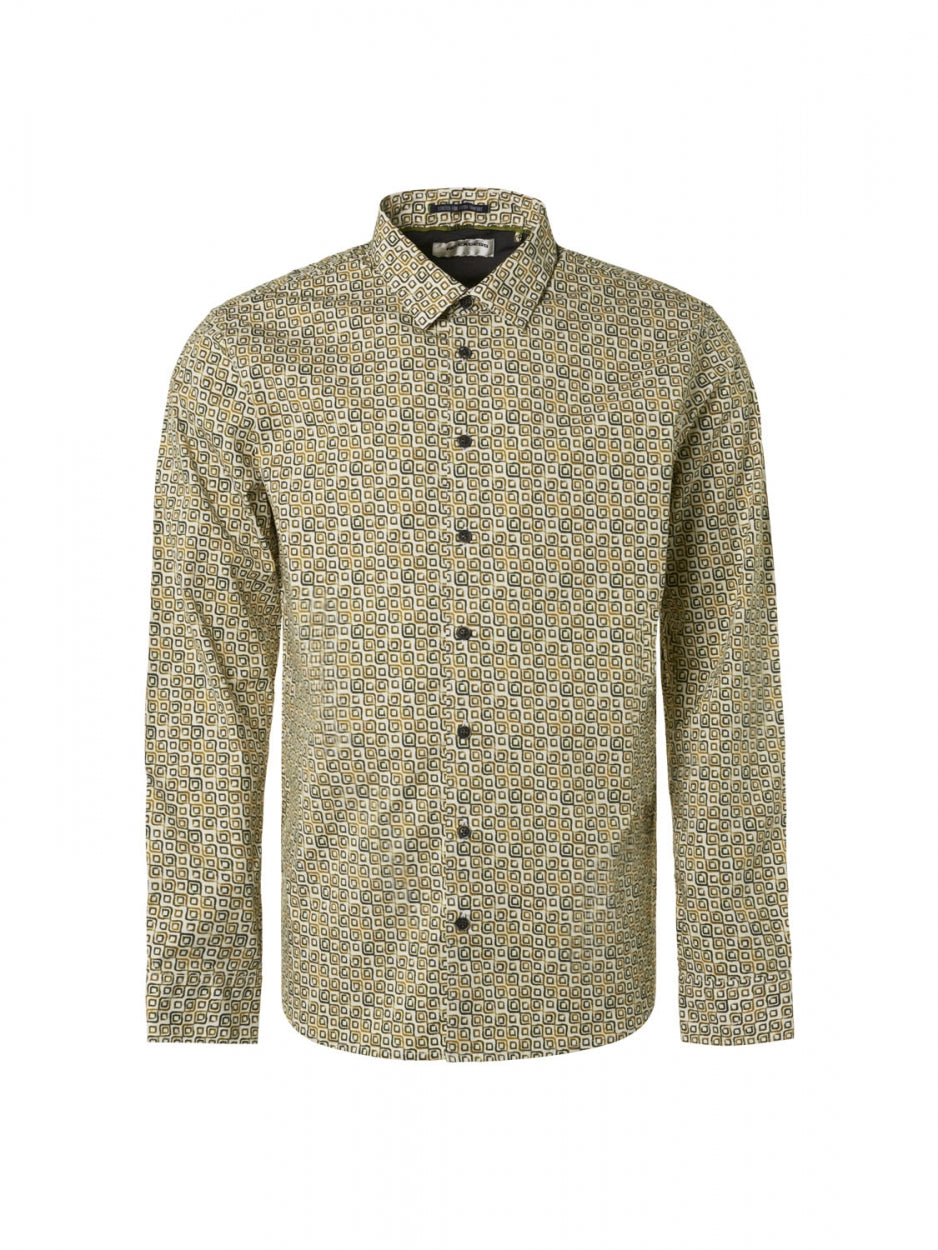 Shirt Stretch Allover Printed | Olive