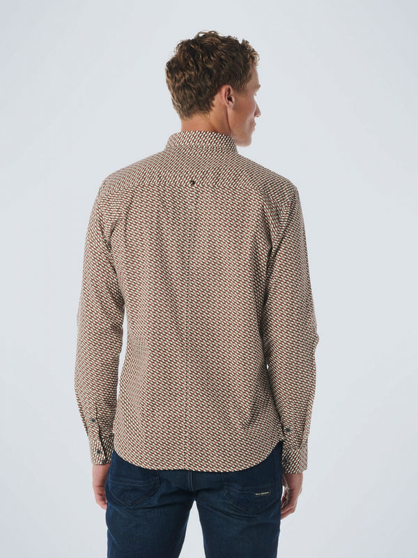 Shirt Stretch Allover Printed | Dark Green