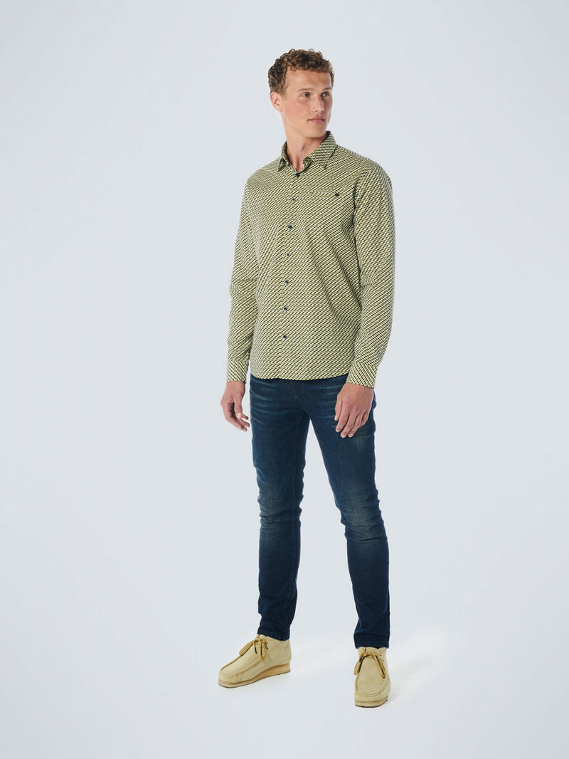 Shirt Stretch Allover Printed | Olive