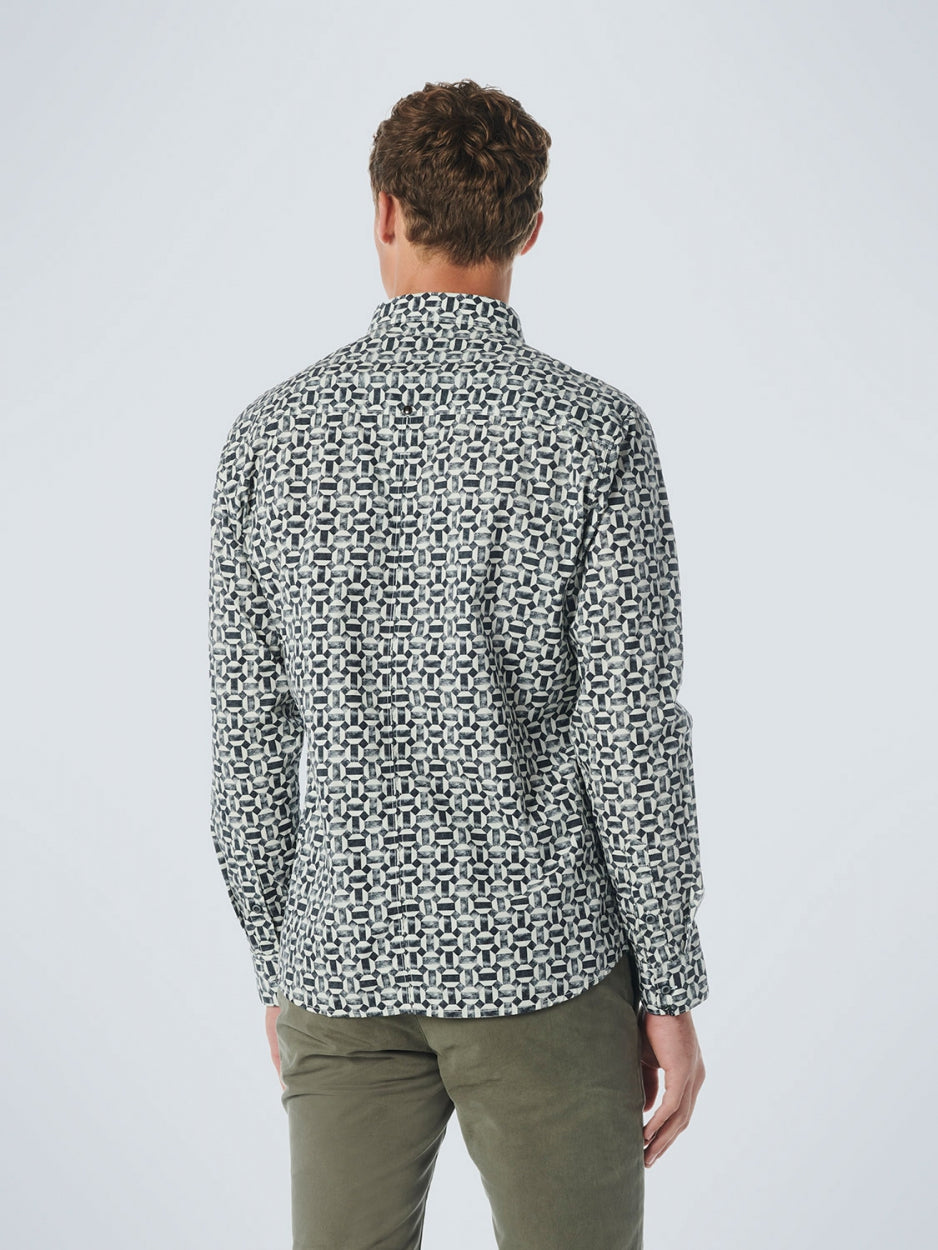 Shirt Stretch Allover Printed | Black