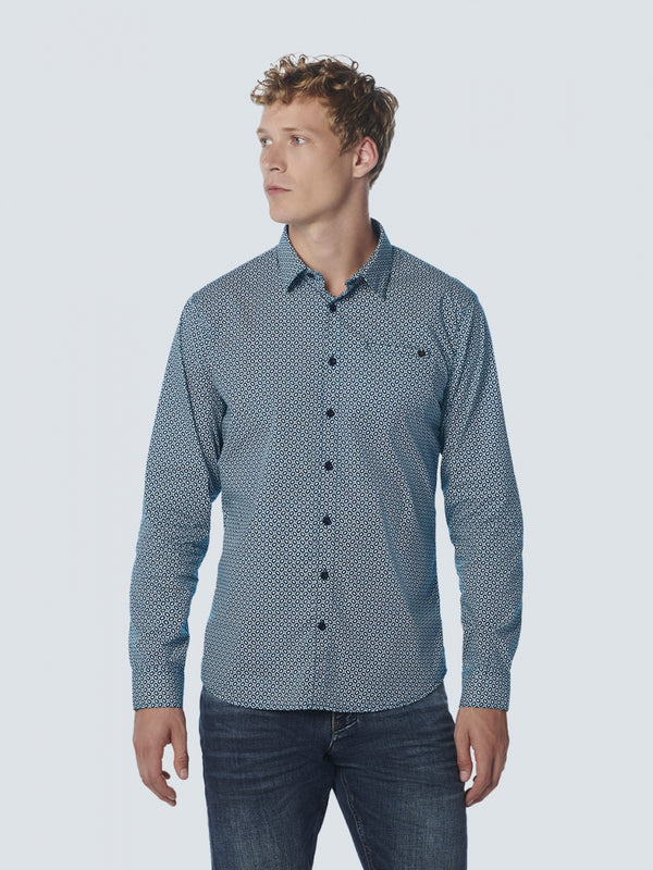 Shirt Stretch Allover Printed | Ocean