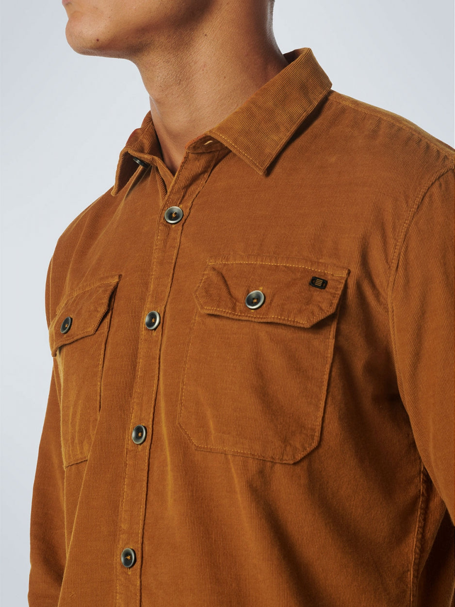 Shirt Corduroy Solid | Caramel