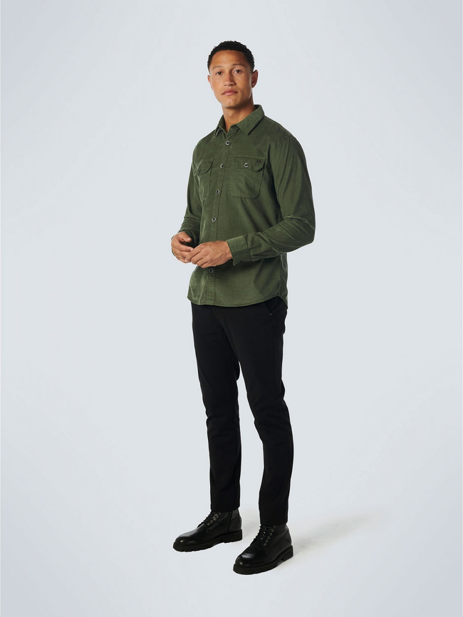 Shirt Corduroy Solid | Dark Green