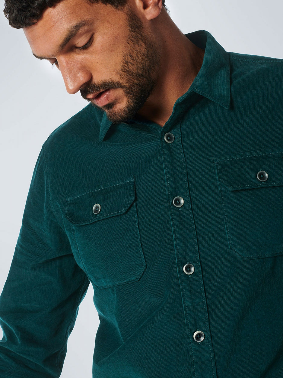 Shirt Corduroy Solid | Ocean