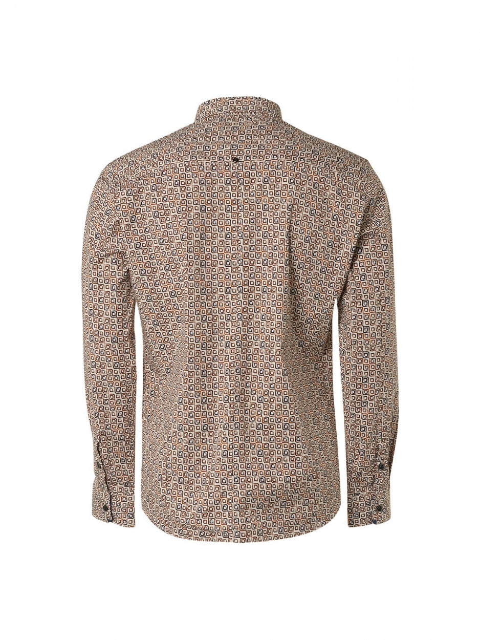 Shirt Stretch Allover Printed | Caramel