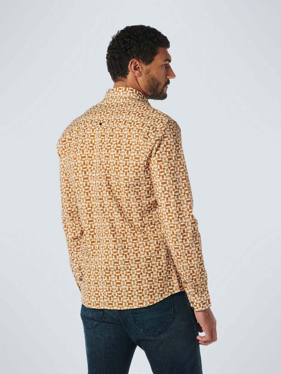 Shirt Stretch Allover Printed | Caramel