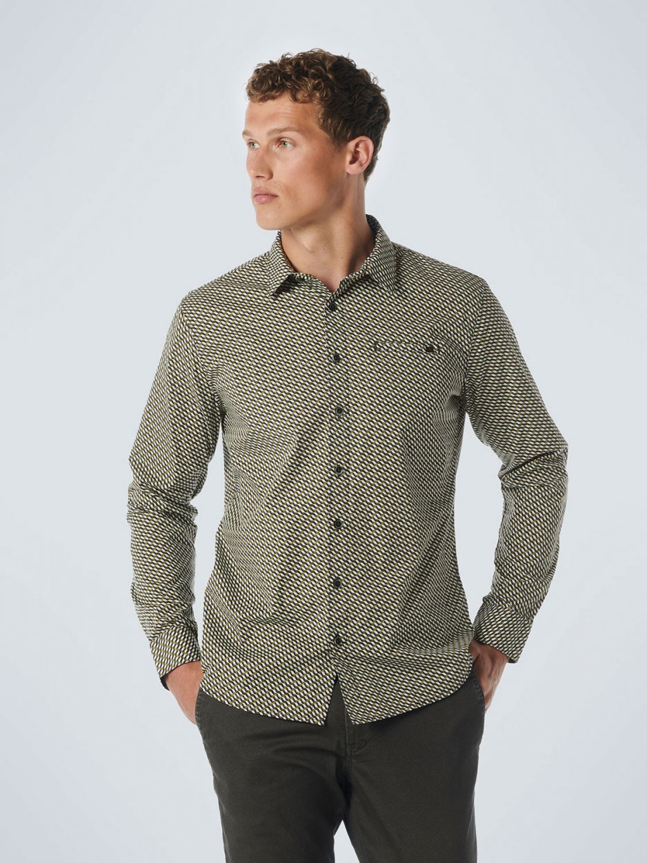 Shirt Stretch Allover Printed | Army