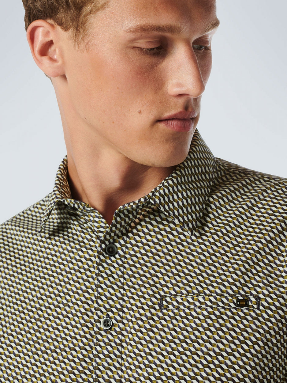 Shirt Stretch Allover Printed | Army