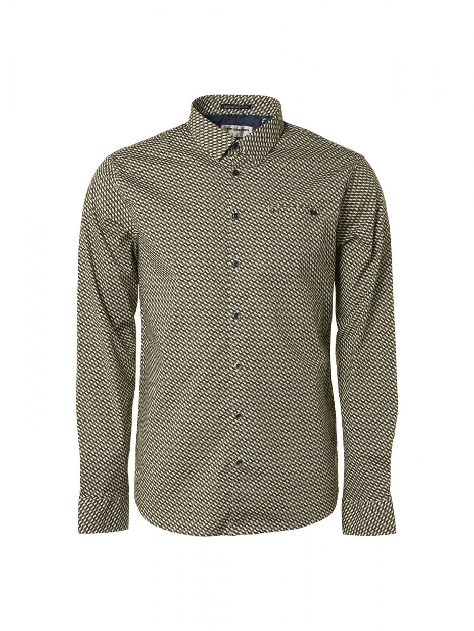 Shirt Stretch Allover Printed | Army