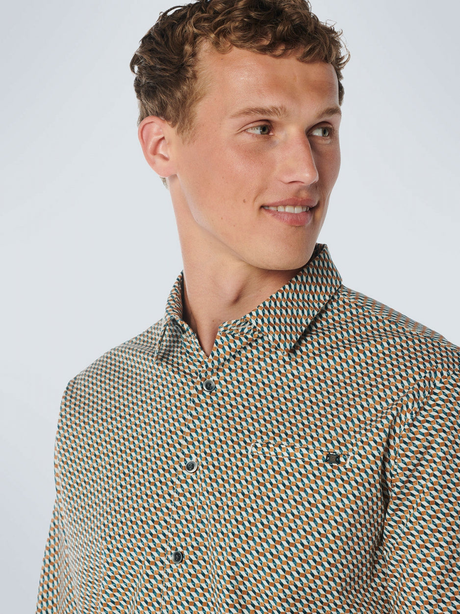 Shirt Stretch Allover Printed | Ocean