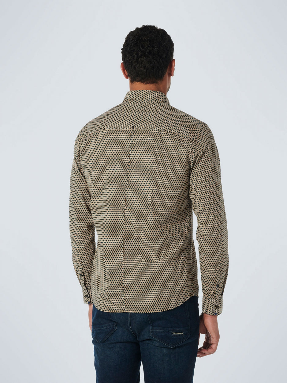 Shirt Stretch Allover Printed | Caramel