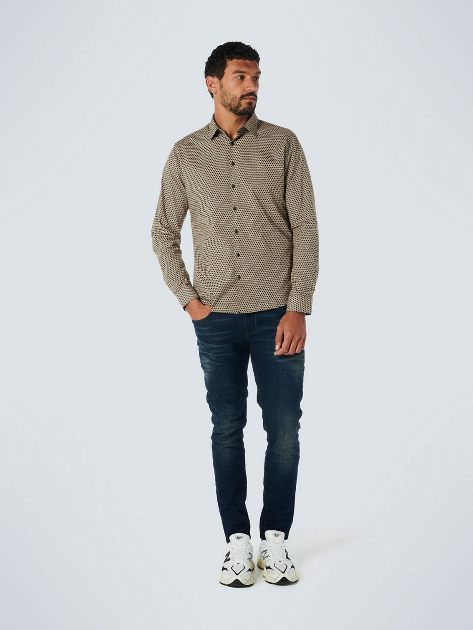 Shirt Stretch Allover Printed | Caramel