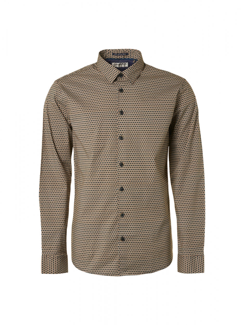 Shirt Stretch Allover Printed | Caramel