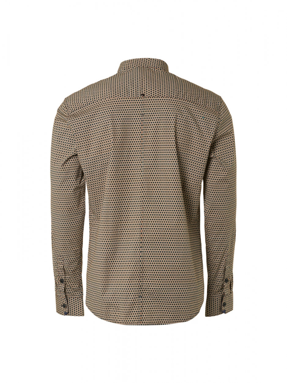 Shirt Stretch Allover Printed | Caramel