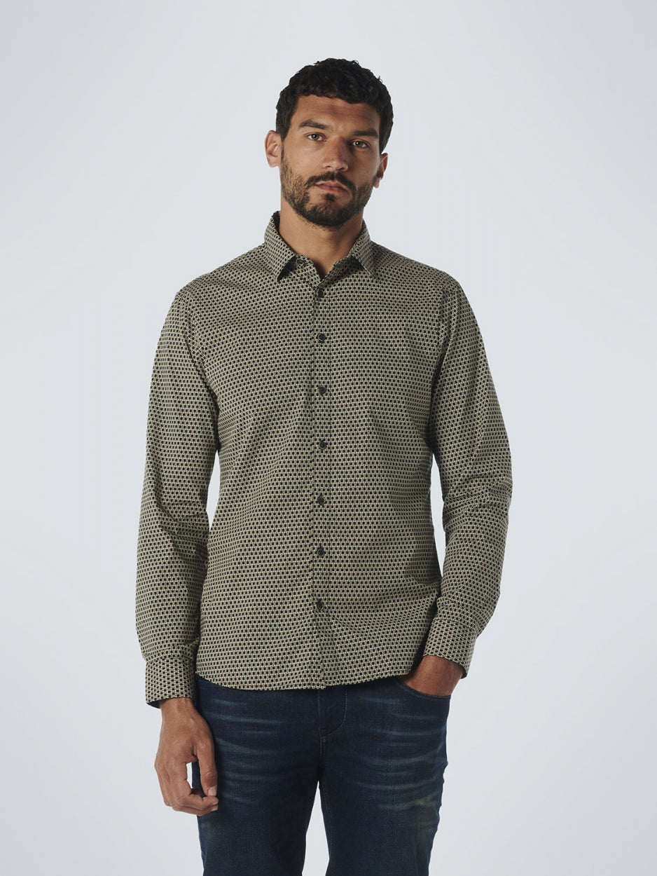 Shirt Stretch Allover Printed | Army