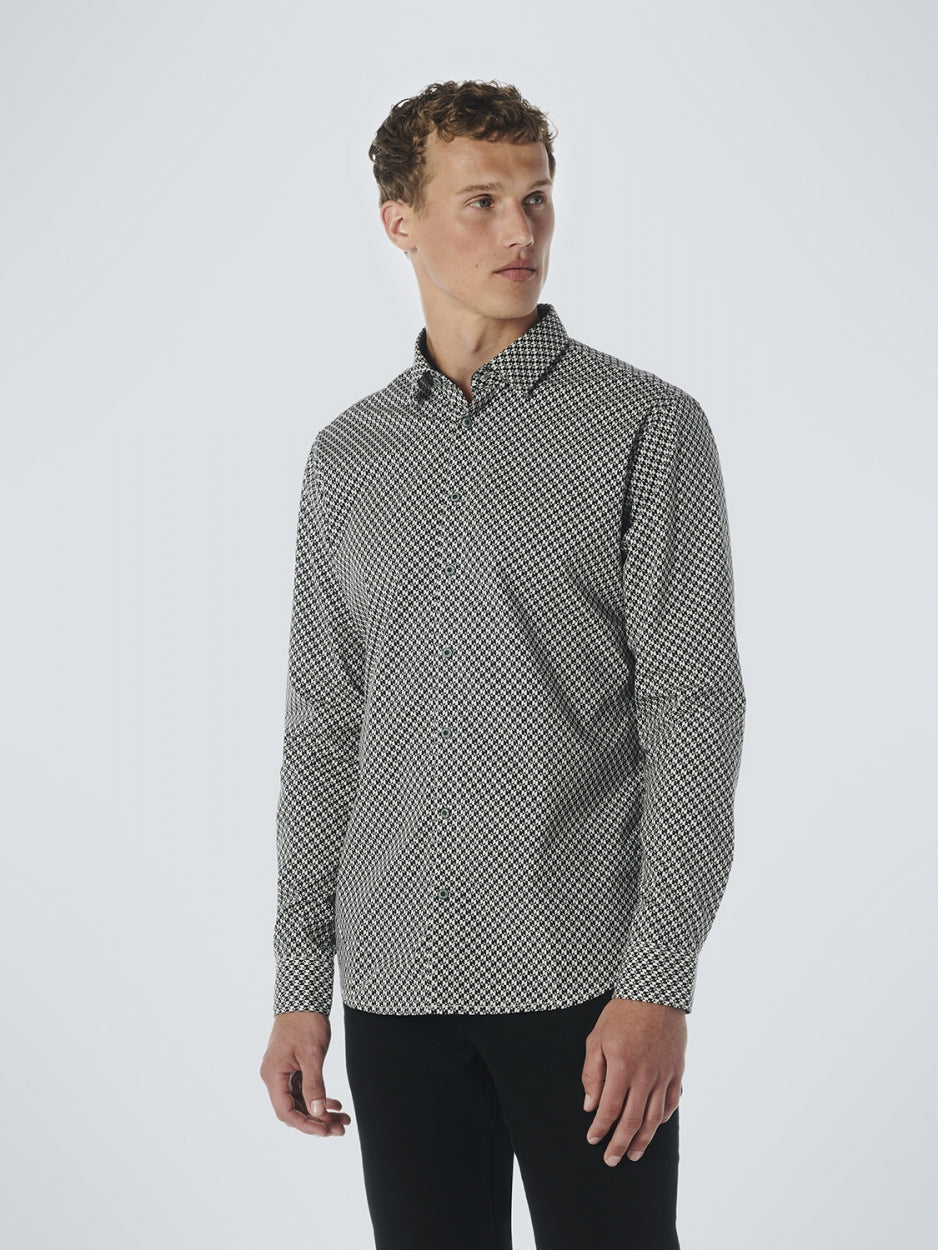 Shirt Stretch Allover Printed | Black