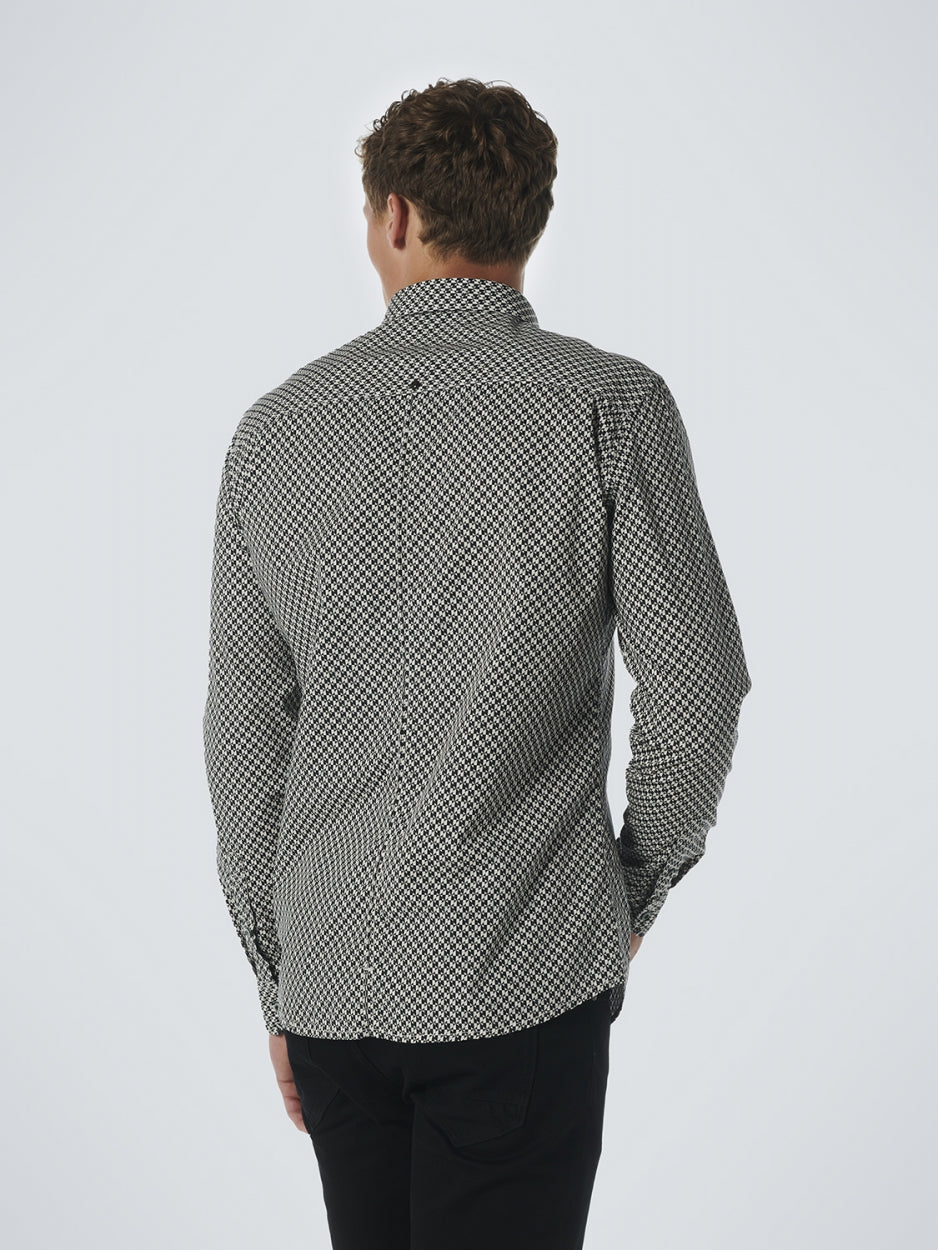 Shirt Stretch Allover Printed | Black