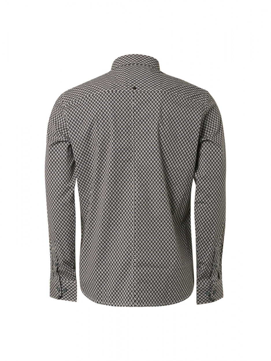 Shirt Stretch Allover Printed | Black